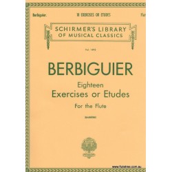 Berbiguier - 18 Etudes (Ed. Barrere) Schirmer